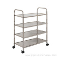 Dismounting Stainless Steel Four Layers Tea Trolley